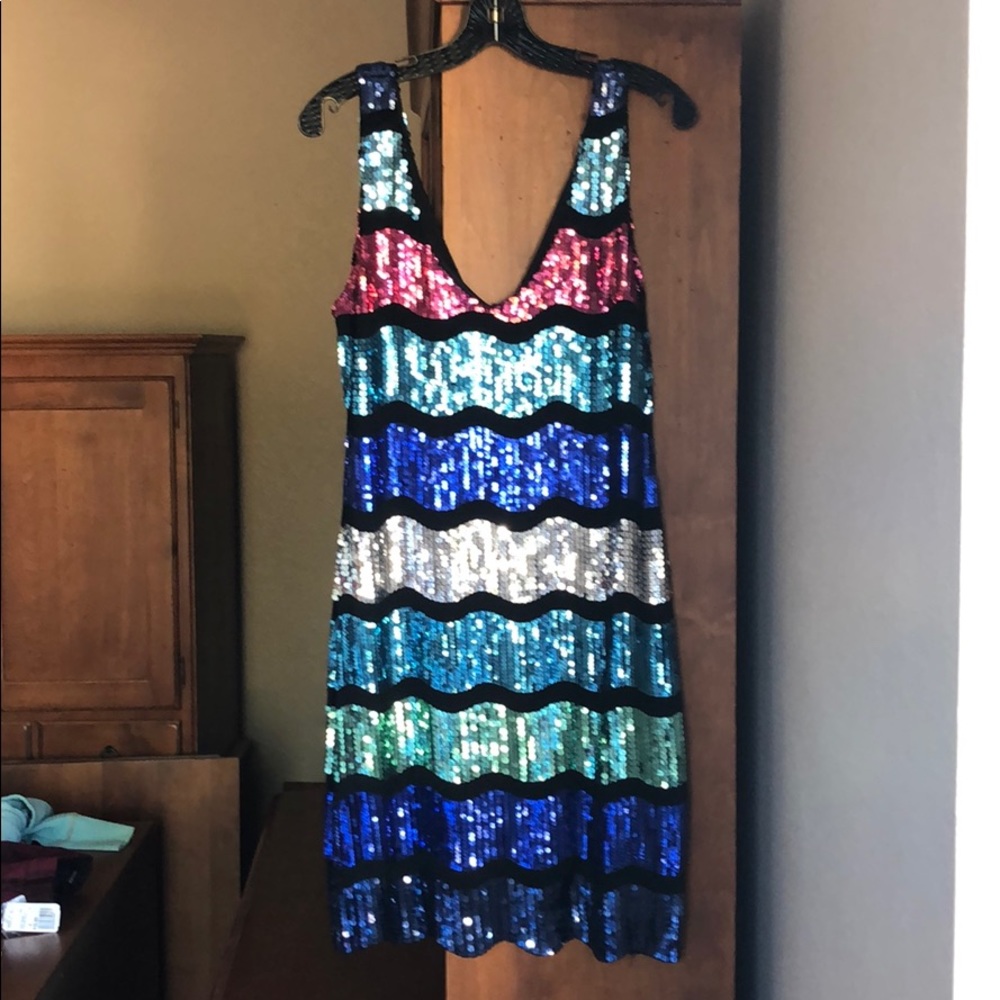 Multi colored sparkly dress